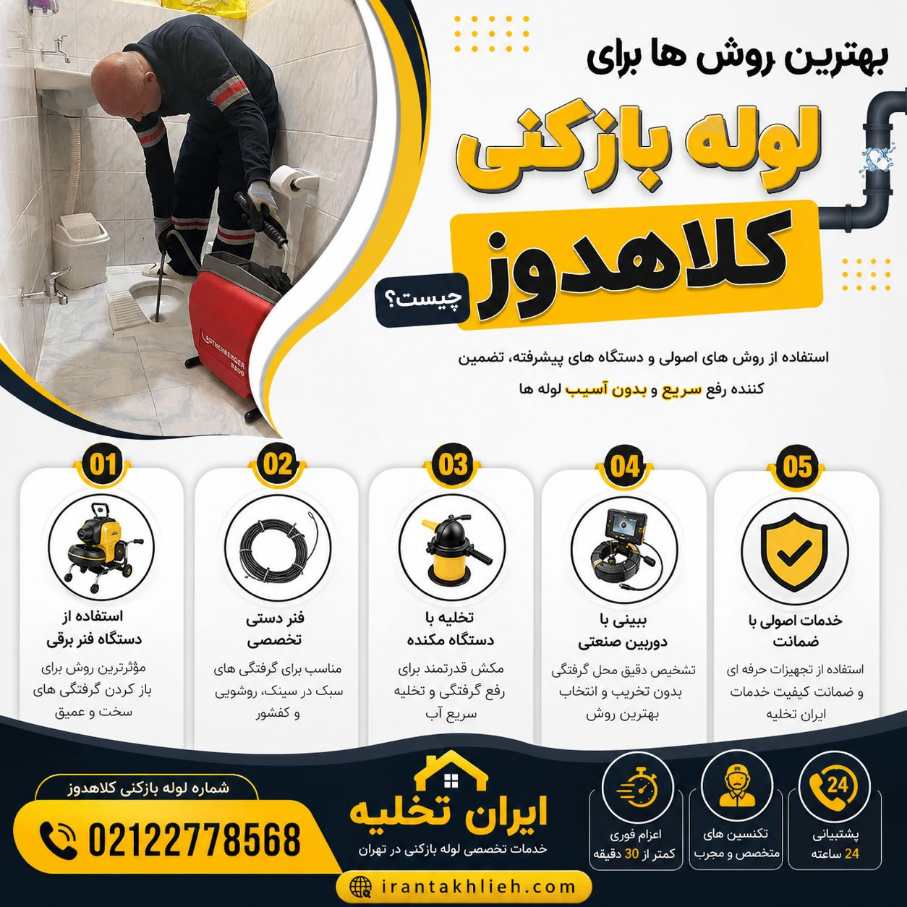 شماره لوله بازکنی کلاهدوز