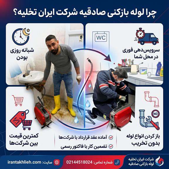 لوله بازکنی صادقیه لوله بازکنی صادقیه